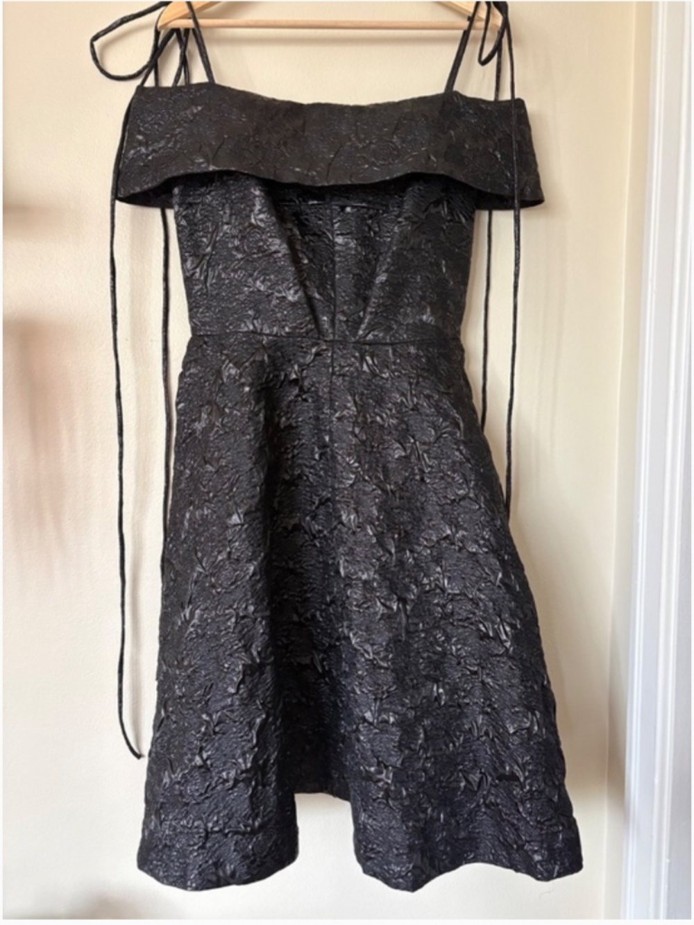 Eliza Faulkner Amoura Dress Black Jacquard - Picture 2 of 5